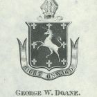 Ex libris - George W. Doane címeres