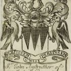Ex libris - Sir John Anstruther címeres