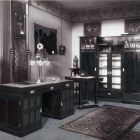 Műlap - Jankó Gyula tervezte úri dolgozószoba berendezése az 1905. évi aradi iparművészeti kiállításon