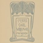 Ex libris - Carl Volkmar