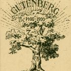 Ex libris - „ FK” (ipse) Gutenberg 1400-1900