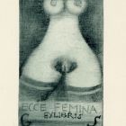 Ex libris - G S - Ecce femina