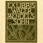 Ex libris - Walter Mendelssohn