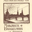 Ex libris - Margarete Brockelmann geb. Spinner