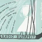Alkalmi grafika - Újévi üdvözlet: Rádio Budapest újévi üdvözlőlapja