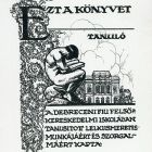 Ex libris - Debreceni Fiú Felsőkereskedelmi Iskola jutalomkönyvének ex librise