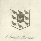 Ex libris - Edward Bowater címeres