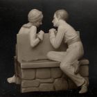 Műtárgyfotó - „ Játékszünet ” porcelán