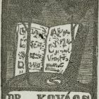 Ex libris - Dr. Kovács könyve