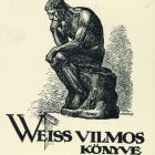 Ex libris - Weiss Vilmos könyve