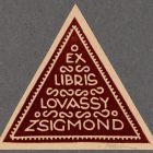 Ex libris - Lovassy Zsigmond