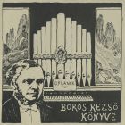 Terv - ex libris Boros Jenő számára