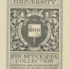 Ex libris - Ohio State University Phi Beta Cappa Collection