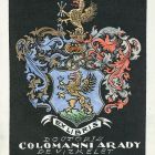 Ex libris - doctoris Colomanni Arady de Vizkelet