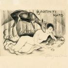 Ex libris - Bakonyi Kató