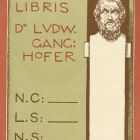 Ex libris - dr Ludw. Ganghofer