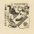 Ex libris - J. Timmers címeres ex librise