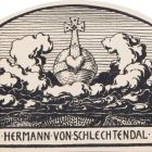 Ex libris - Hermann von Schlechtendal