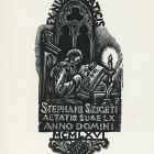 Ex libris - Ex numismaticis Stephani Szigeti aetatis suae LX Anno Domini MCMLXVI