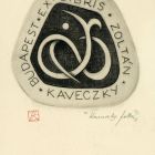 Ex libris - Kaveczky Zoltán Budapest (ipse)