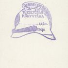 Ex libris - Debreceni tűzoltóság könyvtára