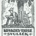 Ex libris - Konkoly-Thege Gyuláék könyveiből