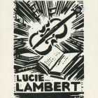 Ex libris - Lucie Lambert