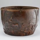 Kaspó - pusztai jelenettel