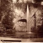 Fénykép - Bertel Thorvaldsen: Oroszlán Emlékmű vagy Luzern Oroszlánja, faragott dombornű, készítette: Lukas Ahorn, 1820-1821