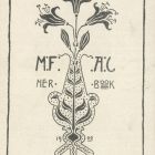 Ex libris - M. F. A. C. Her Book (Mary Frances Andrew Crane)