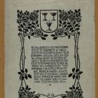 Céghirdető kártya terve - Rétay és Benedek egyházi műintézete
