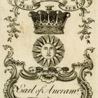 Ex libris - Earl of Ancram címeres