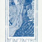 Ex libris - Einczinger Ferenc könyve (ipse)