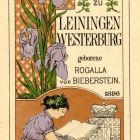 Ex libris - Maria Magdalena Gräfin zu Leiningen-Westerburg