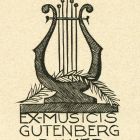 Ex libris - Ex -musicis Gutenberg Dalkör